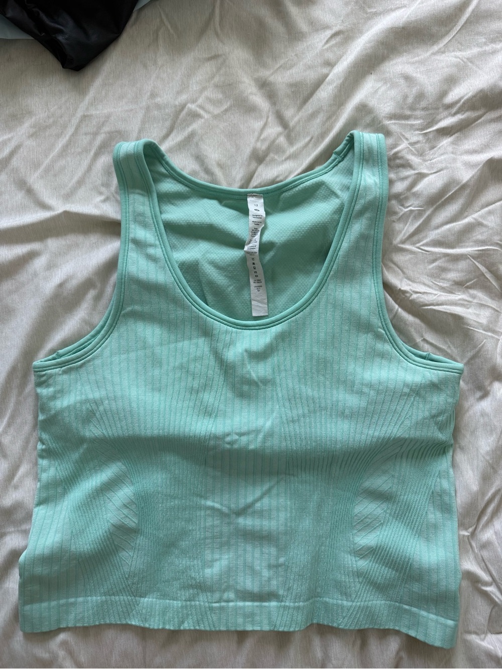 lululemon athletica Mint Ribbed Scoop Tank